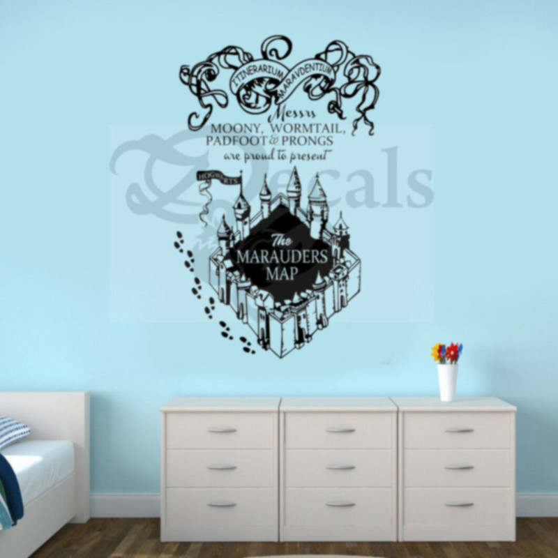 Harry Potter film Wall Art autocollants enfants décoration garçons et  filles chambre chevet stickers muraux décoratifs, 428 * 42 cm : :  Bricolage