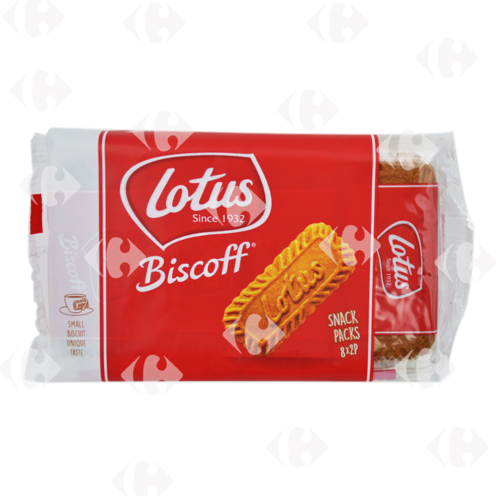 Biscuits fourrés crème spéculoos LOTUS BISCOFF : le paquet de 150g à Prix  Carrefour