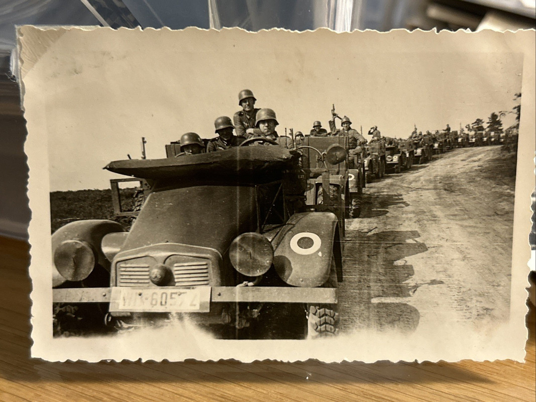 Foto Wk2 Wehrmacht Fahrzeug Lkw Pkw Auto Kfz Soldat Front Kampf Kraft Protz