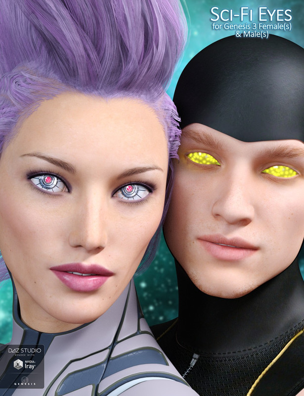 00 main sci fi eyes for genesis 2 3 females males daz3d