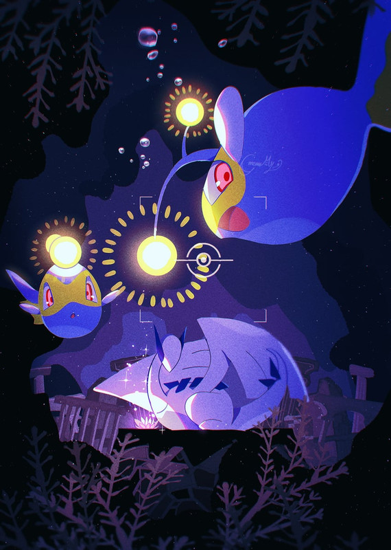 lugia-and-lanturn-pokemon-drawn-by-fukka