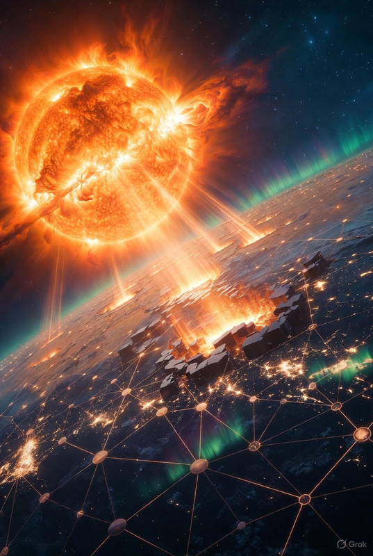 Explosões Solares Derrubam Comunicações na Terra: O Sol Mandou um "Tweet" Cósmico e Quebrou Tudo