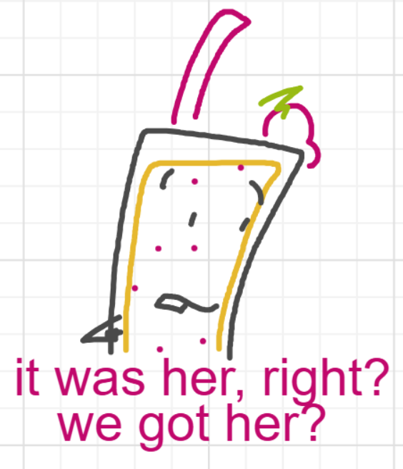 A panel from A Murder On The, episode six of the Board Boards object show by Furretwalk/WalkingFurret.