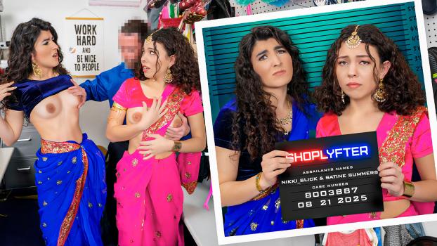 Shoplyfter – Satine Summers, Nikki Slick – Under The Saris