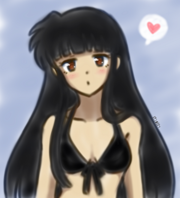 Hình vẽ Kikyou, Kagome, Sango bộ Inuyasha - Page 5 Bikini_by_lizally-daub2rq