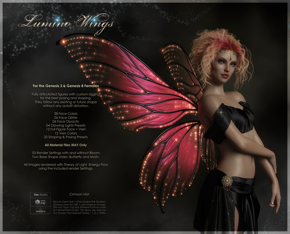 Lumino Wings for G3F & G8F Bundle