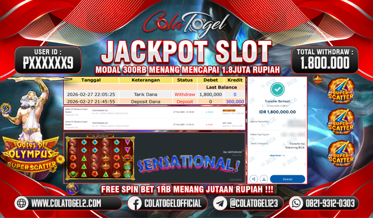 JACKPOT SLOT GACOR!!