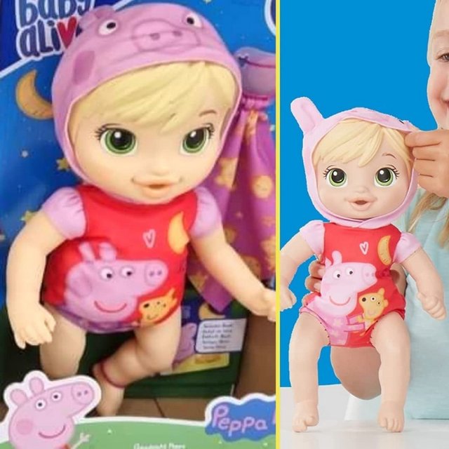 Boneca Baby Alive Boa Noite Peppa Bebê com Corpo Macio F2387 – Hasbro