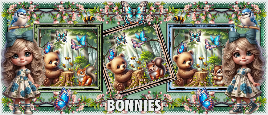 Spring Squirrels bonnies