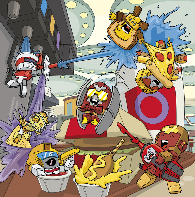 01-TransformersBotBotsKeyArtGreaserGang