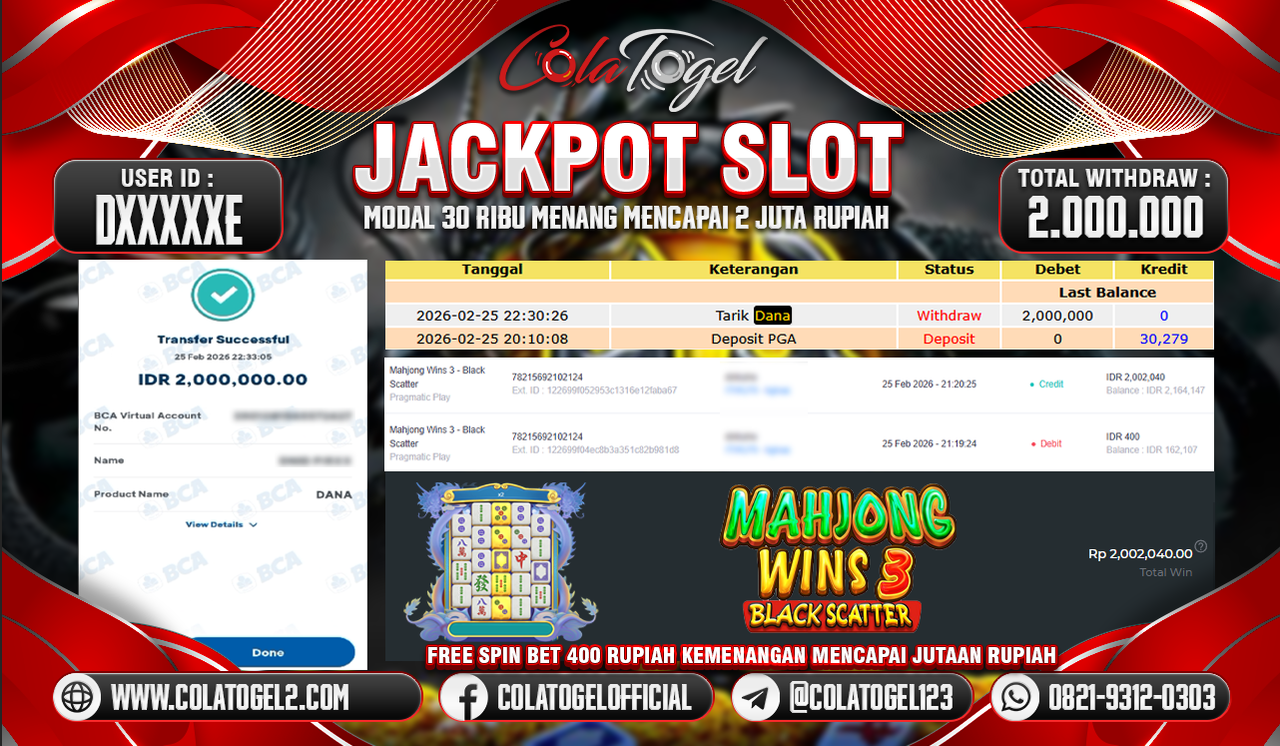 JACKPOT SLOT GACORR!!