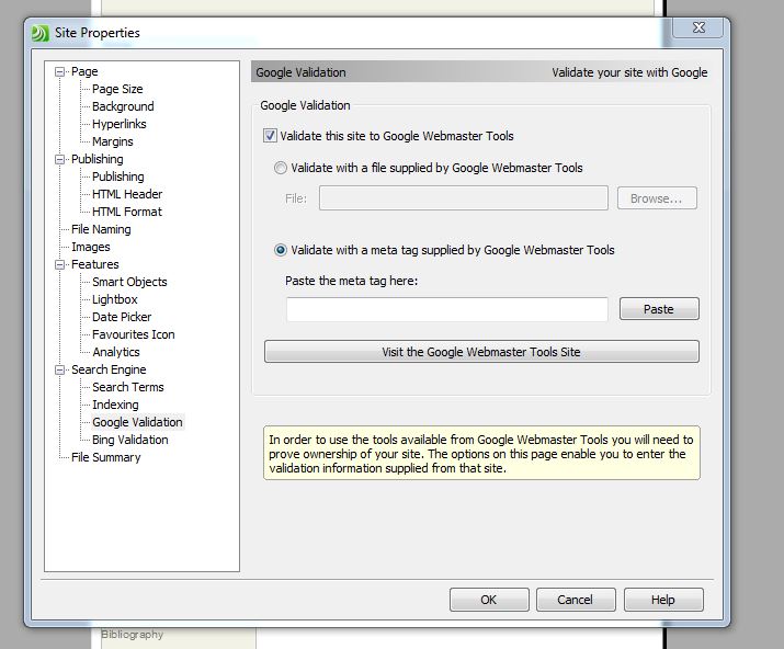 Capture validation window