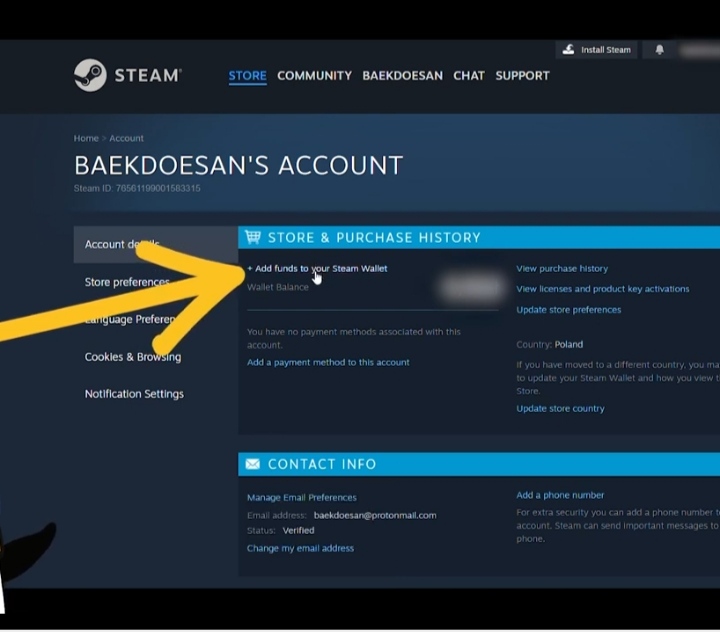 فتح المحفظة