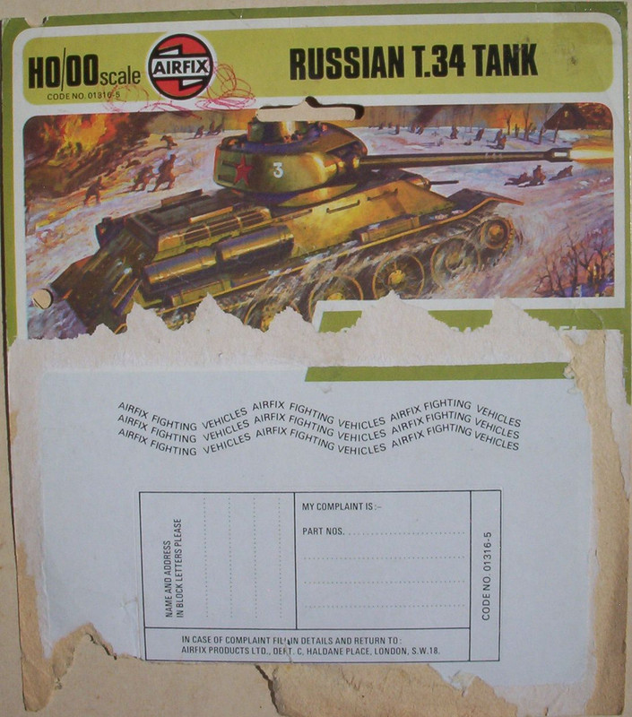 Airfix 76 Russian T.34 Tank T4 Header