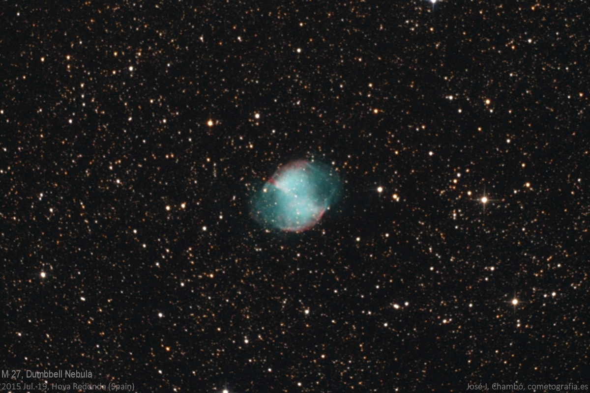 astrofoto de la nebulosa M-27 por Pepe Chamb�