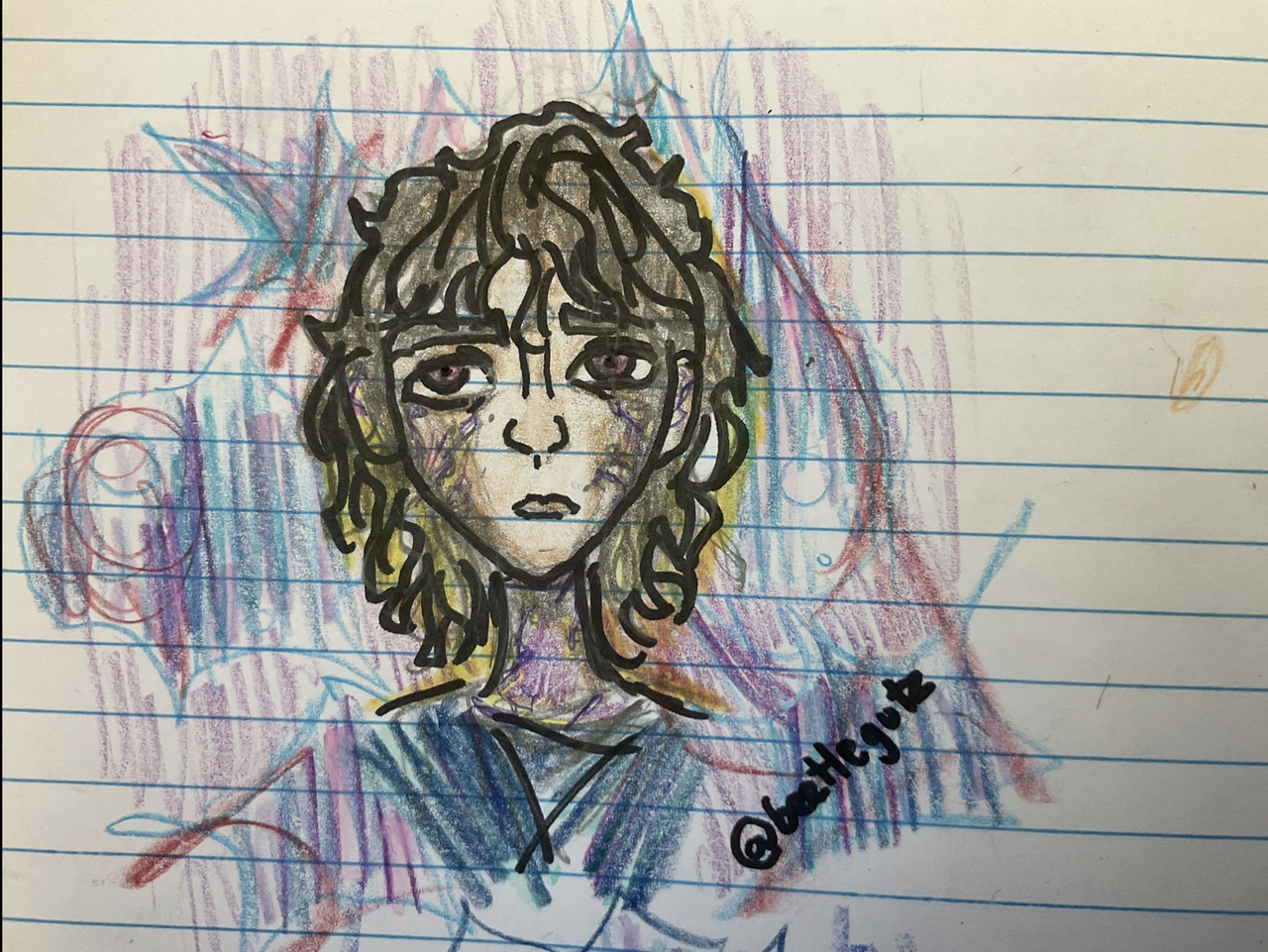 Viktor doodle from math book