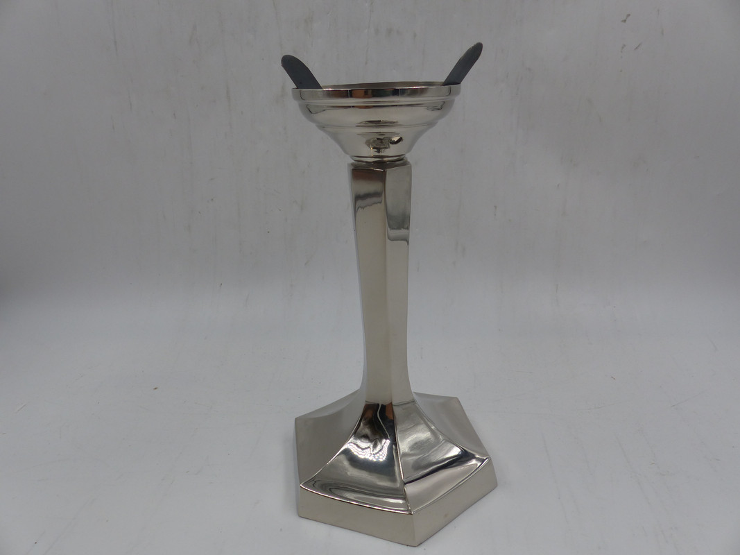 BRASS ART WARE 6944 SILVER NICKLED CANDLE HOLDER