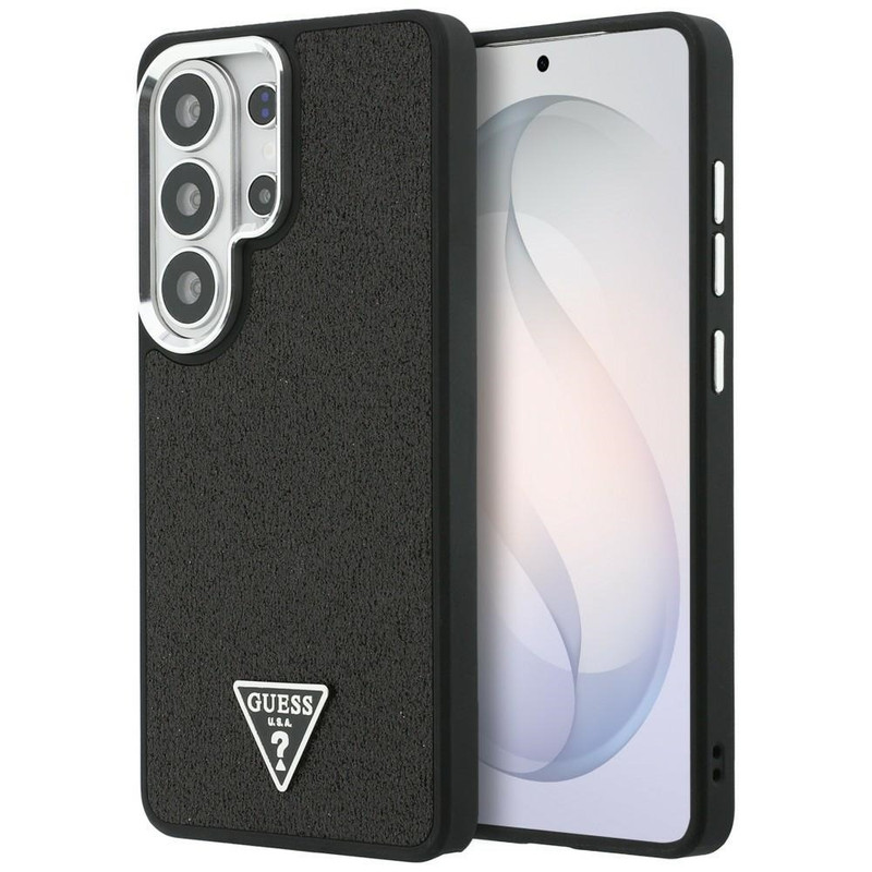 Husa pentru Samsung Galaxy S26 Ultra Guess Fixed Glitter Triangle Logo MagSafe, Incarcare wireless, Protectie ridicata, Calitate premium, Negru imgi 344 2915917