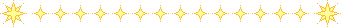 sparkly yellow stars