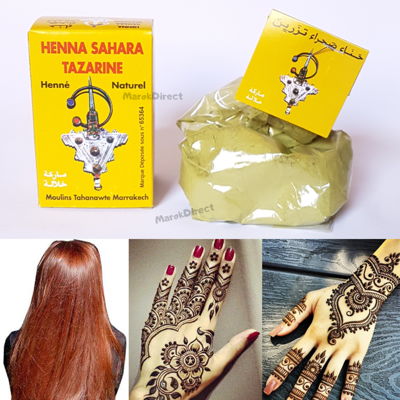 Henna Powder Permanent Hair Dye Natural Red Moroccan Brown Henne Hina
