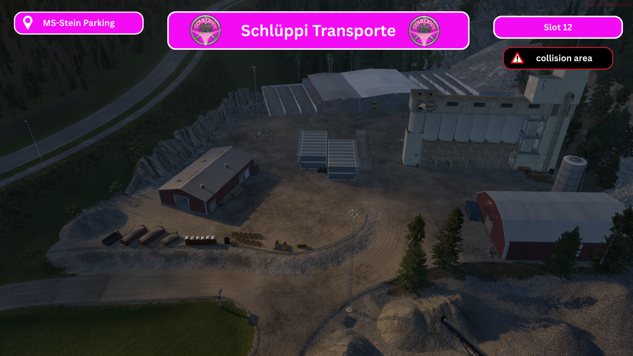 Slot 12 | MS-Stein Parkplatz / Parking - Collision
