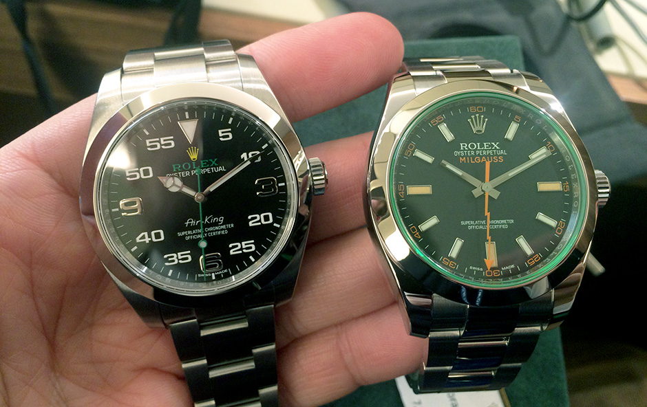 Air King vs Milgauss size weight Rolex Forums Rolex Watch Forum