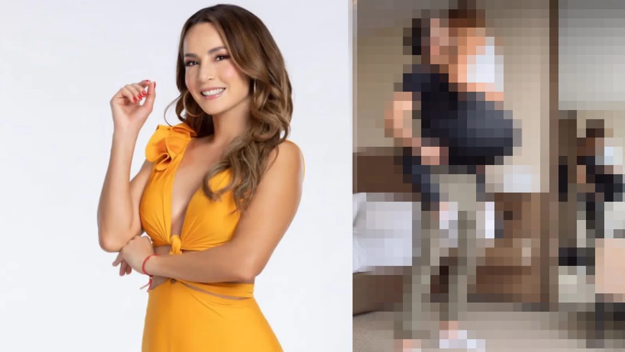 Carmen Villalobos montada en su hombre interpreta sexy baile