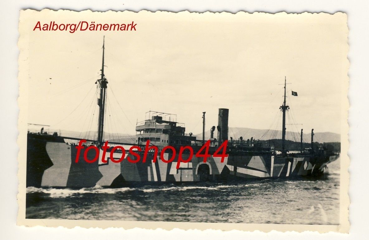 Foto Schiff Tarnung , Tarnfarbe , Aalborg Dänema