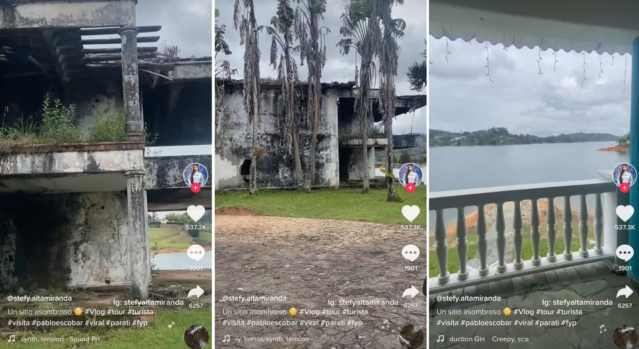 Tiktoker visita La Manuela, la finca de Pablo Escobar