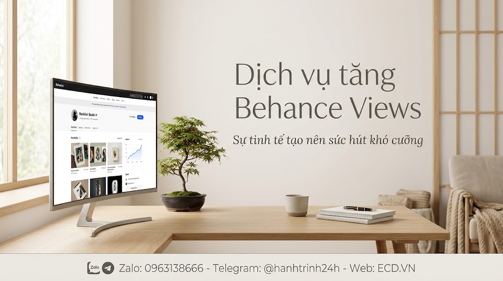 dịch vụ tăng behance views top tăng impression