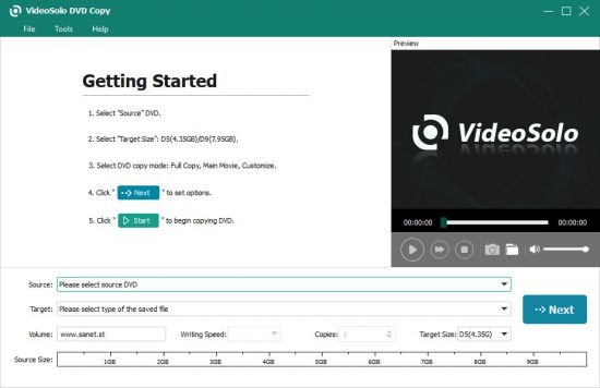 VideoSolo DVD Copy 1.0.20