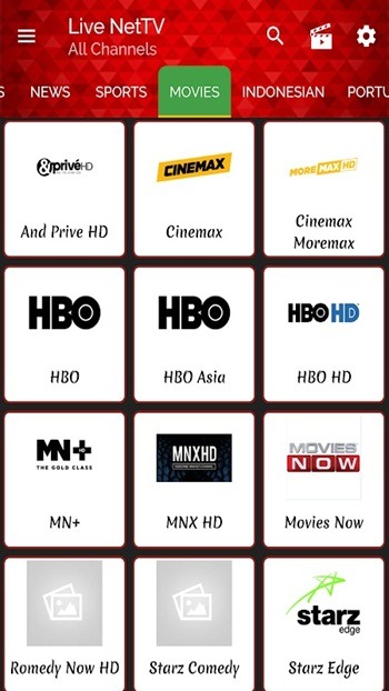 Live Net TV app 