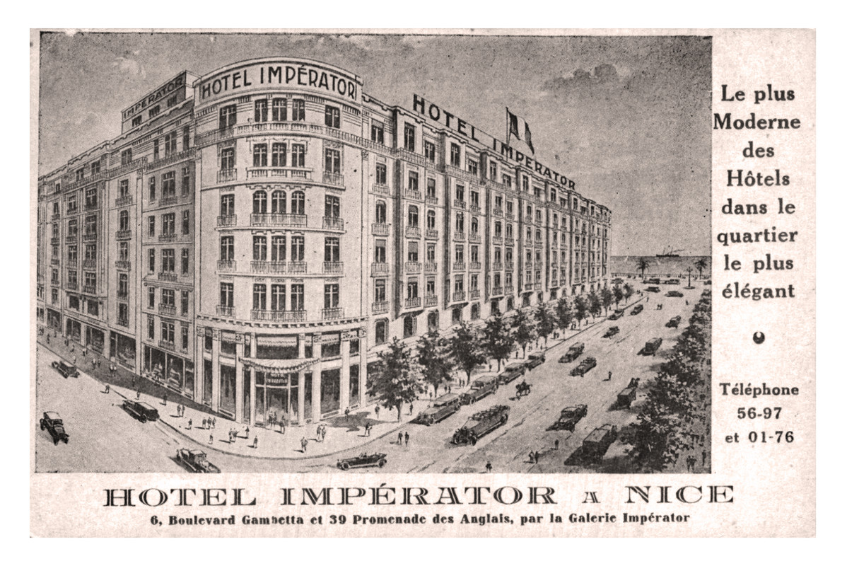 Nice, Alpes Maritimes, hôtel Imperator