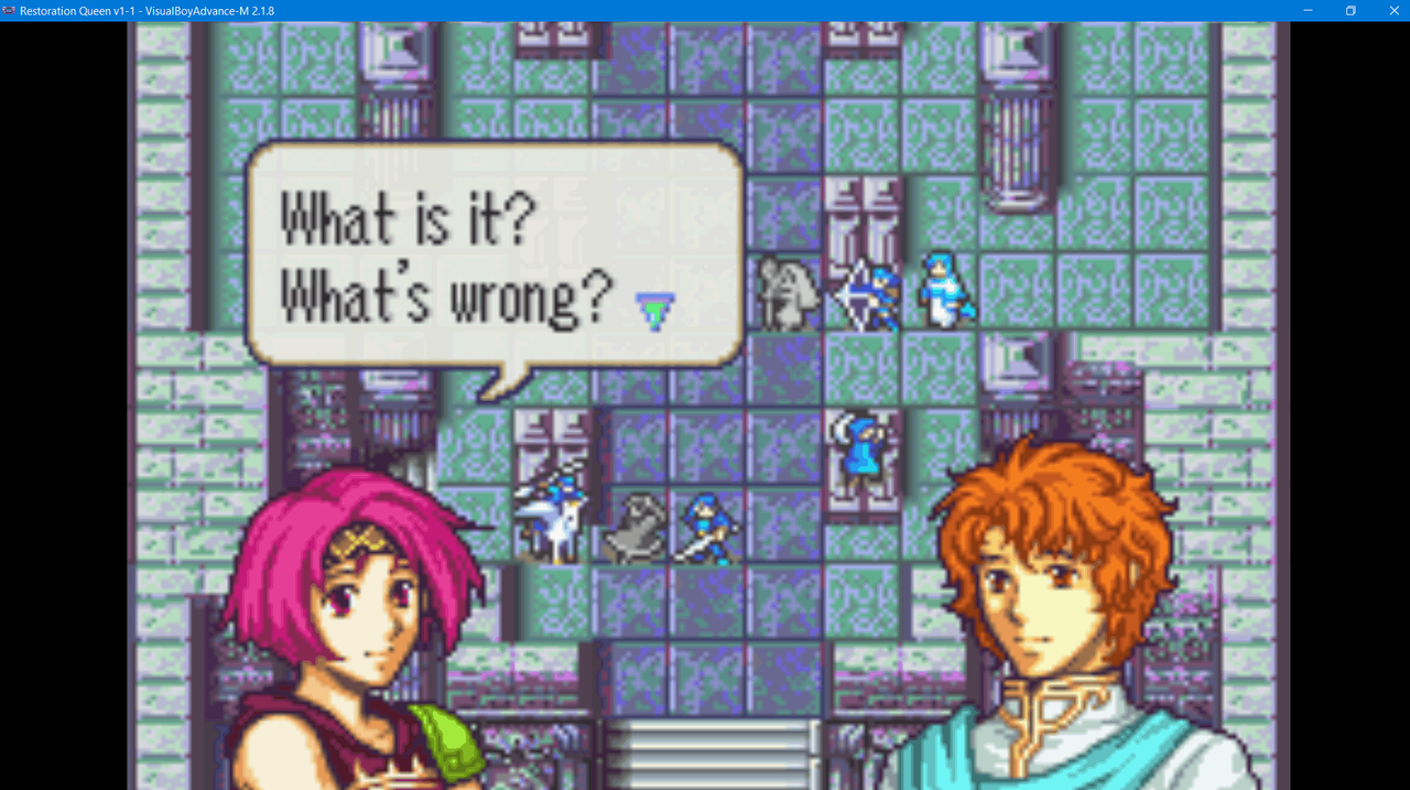 2024-03-06 21_22_56-Restoration Queen v1-1 - VisualBoyAdvance-M 2.1.8