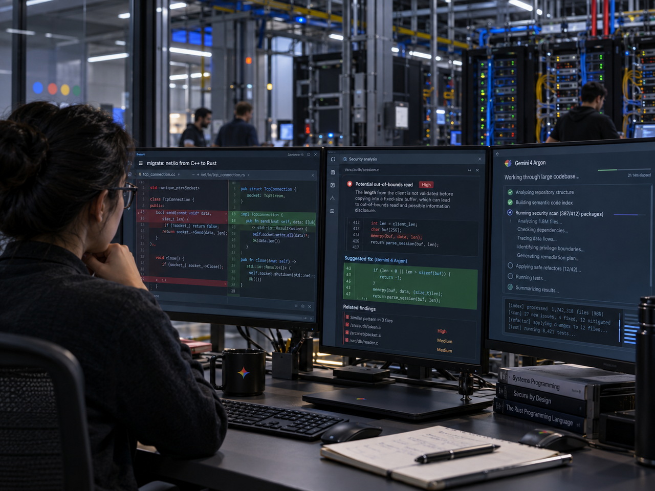 Google apresenta Gemini 4 Argon, IA capaz de trabalhar em milhões de linhas de código e caçar vulnerabilidades