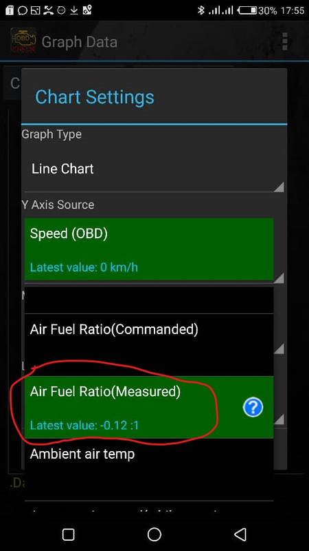 xtrail air fuel ratio