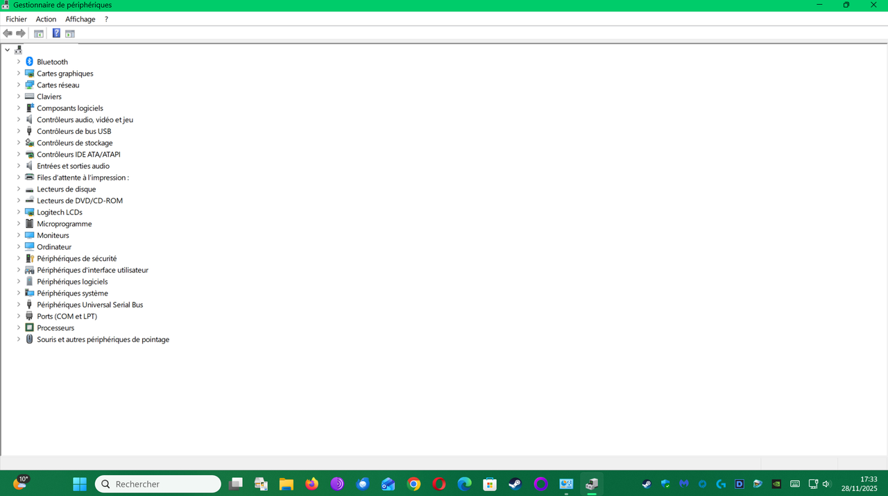 peripheriques tous reconnus