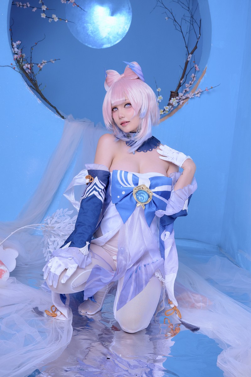 Joyce Lin2x Kokomi Cosplay Genshin Impact 写真集 49P插图3
