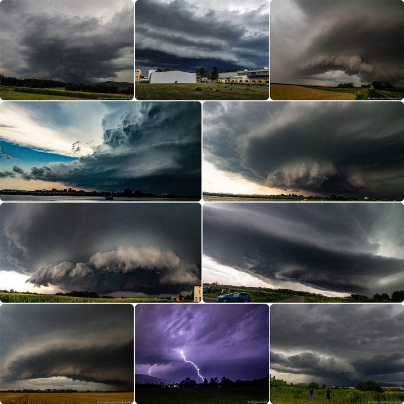 Kolaž nevihtnega dela sezone (julij 2024)