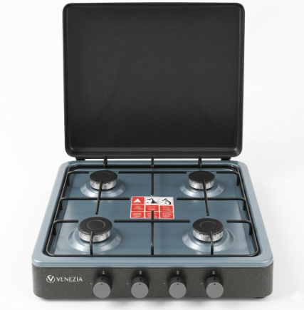 VENEZIA Gas Stove 4 Burners - Ovens chez Electro Mostafa
