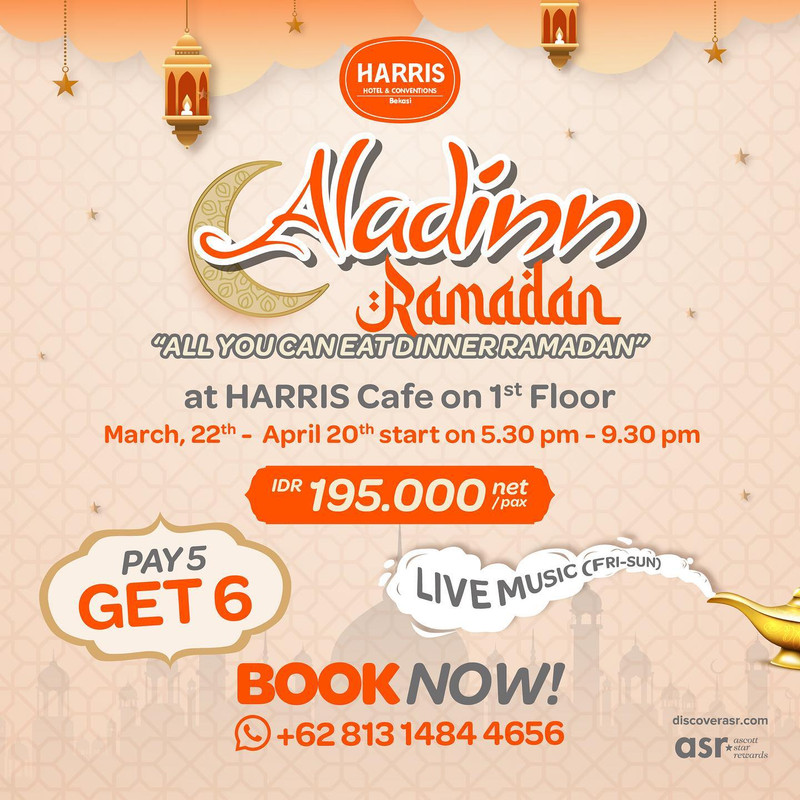HARRIS Hotel, hotel di Bekasi yang menawarkan paket bukber all you can eat.