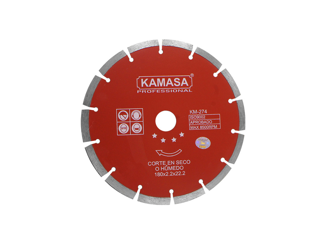 DISCO DIAMANTADO 180 ROJO KAMASA