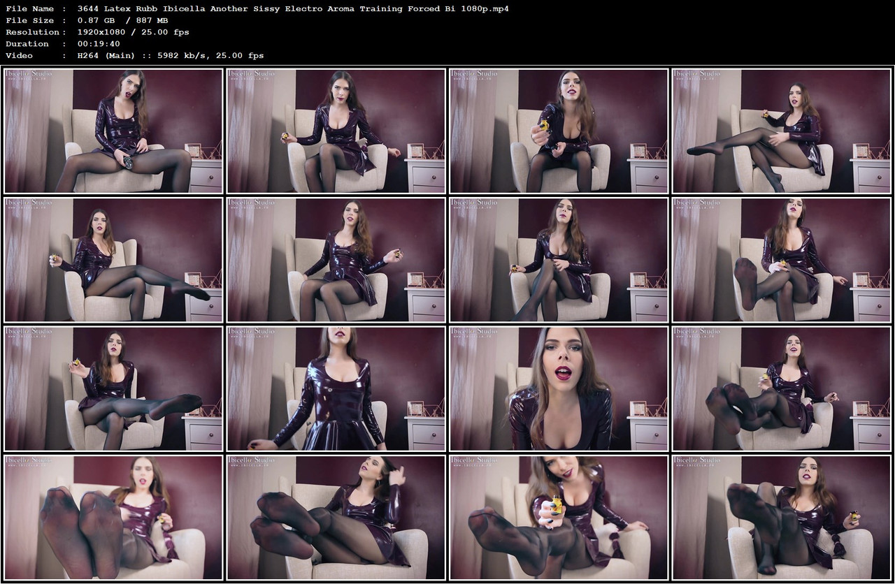 3644 Latex Rubb Ibicella Another Sissy Electro Aroma Training Forced Bi 1080p mp4