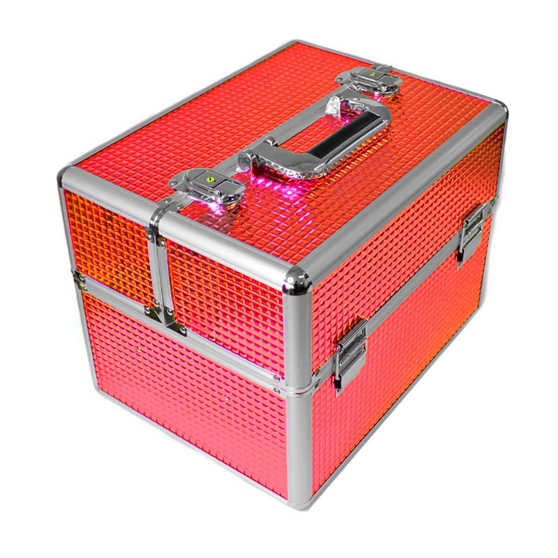 Ripley - MALETA MAQUILLAJE GRANDE MANO/ MANICURE ROJO CUBO