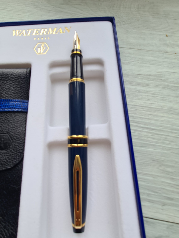 Stylo Plume Waterman Expert 1ère Génération - Bleu - Occasion - Plume Métal