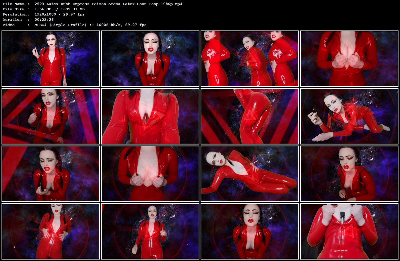 2523 Latex Rubb Empress Poison Aroma Latex Goon Loop 1080p mp4