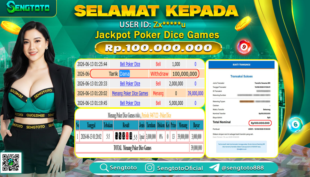 BUKTI PEMBAYARAN LIVEGAME POKER DICE