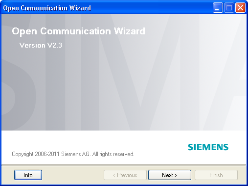 Open Communication Wizard Open Communication Wizard