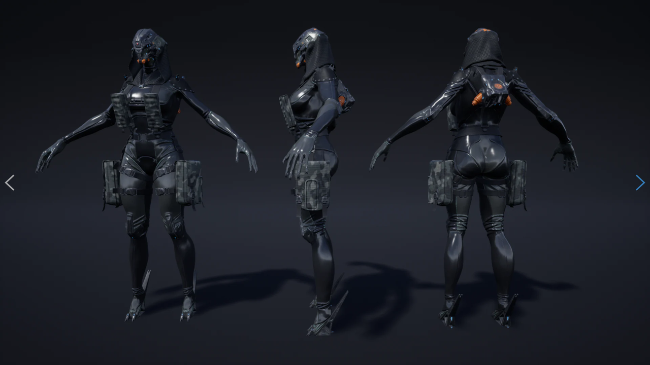 [ Unreal Engine Character ] Sci-Fi Character 04