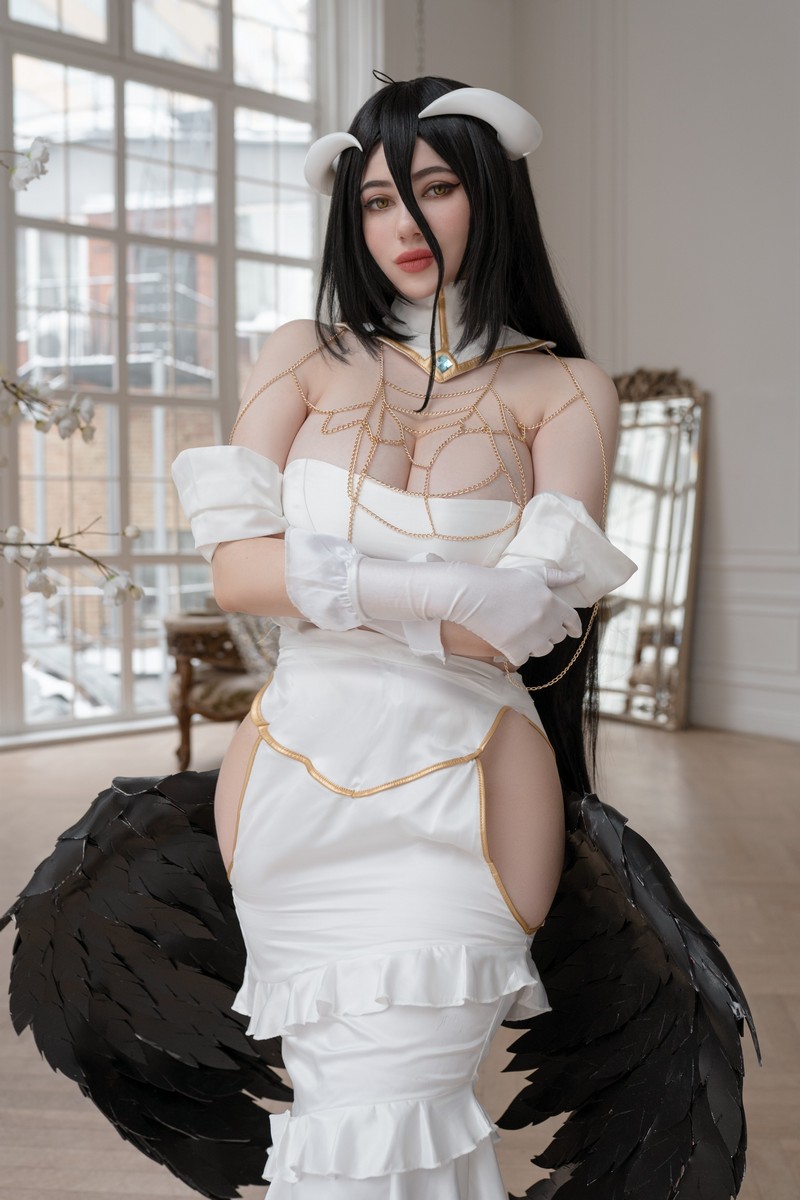 Alina Becker 雅儿贝德 Albedo Cosplay Overlord 写真图集【26P-37.5M】插图